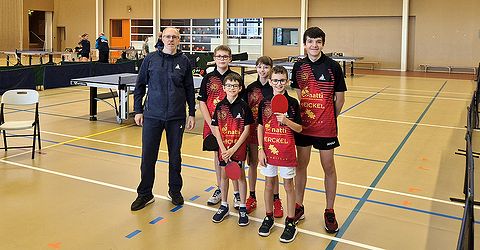 Les jeunes de Zorn TT Hochfelden à Herrlisheim le 25 octobre 2025