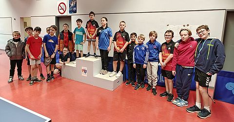 2ème tour du Critérium fédéral, les Ping Loisirs -13 ans à Hochfelden