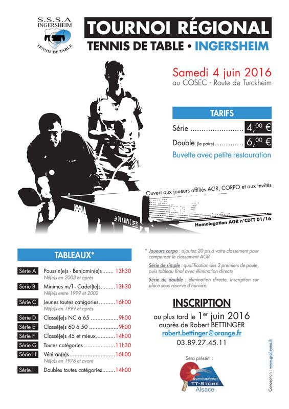 Affiche tournoi SSSAI 2016