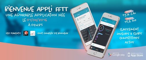 FFTT, la nouvelle appli de la Fédération