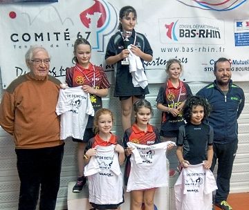 Top départemental de détection 2016 Podiums Filles 2007