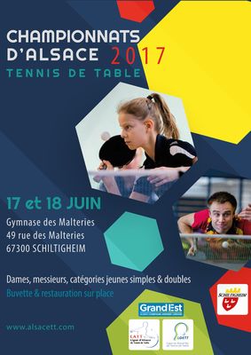 Affiche Championnats d'Alsace 2017