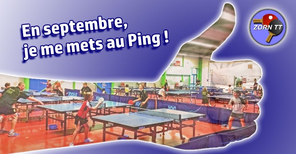 En septembre, je me mets au Ping - Annonce