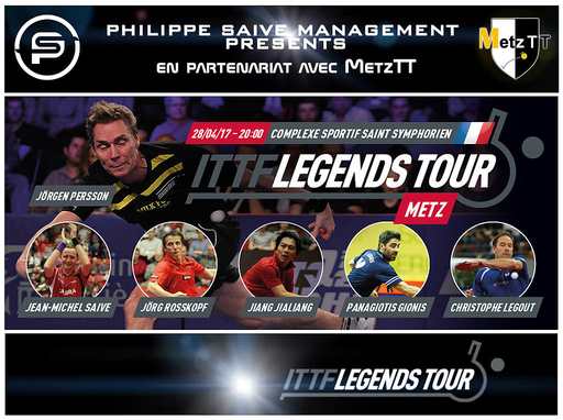 ITTF LEGENDS TOUR 2017 à Metz