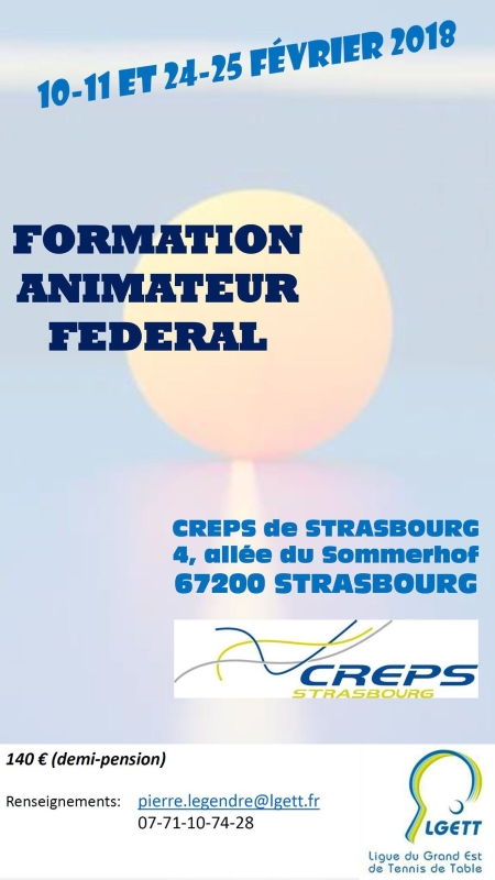 Formation Animateur Fédéral LGETT