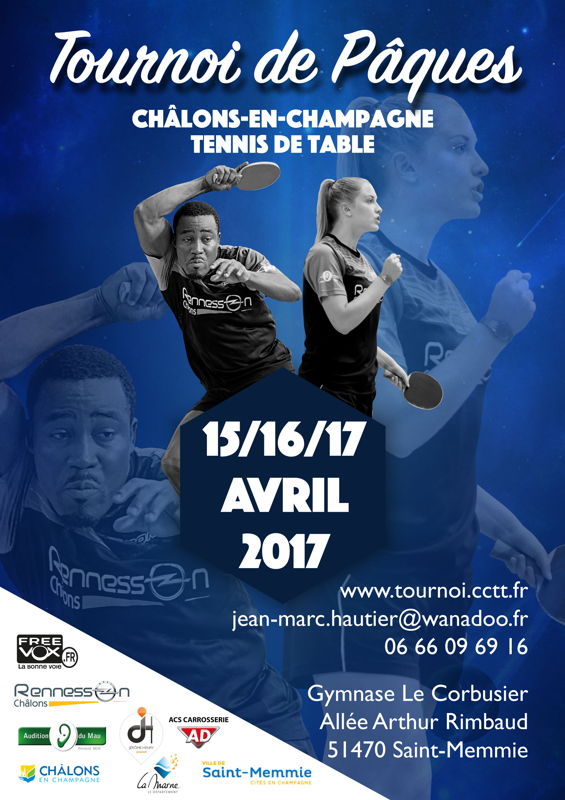 tournoi Paques Chalons Champagne affiche 2017