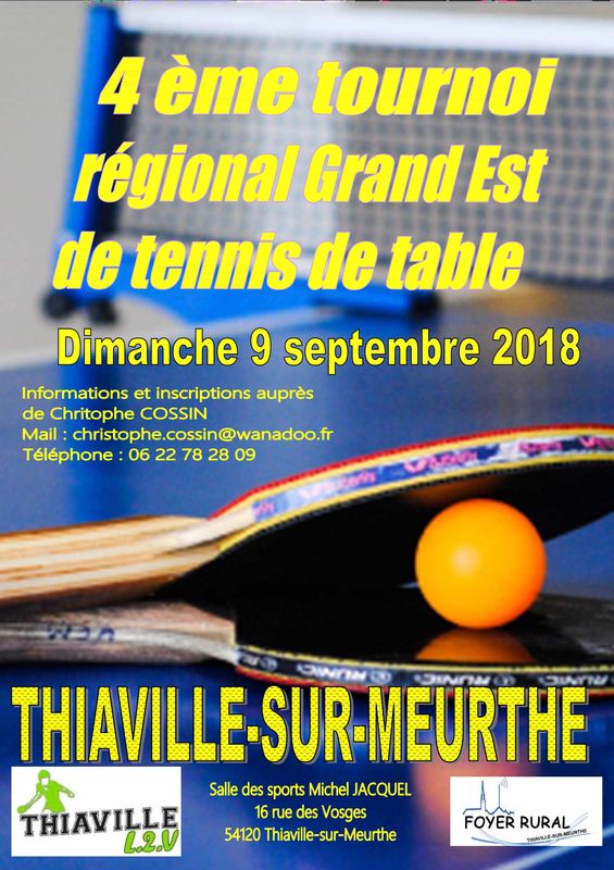 Tournoi régional de Thiaville sur Meurthe (54)