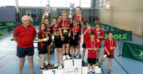 Zorn TT Hochfelden - L'équipe 1 benjamins, Championne du Bas-Rhin