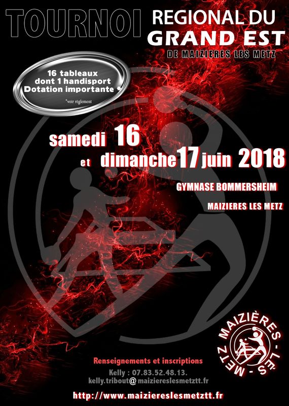 Tournoi Région du Grand Est - 57 Maizières Les Metz 2018