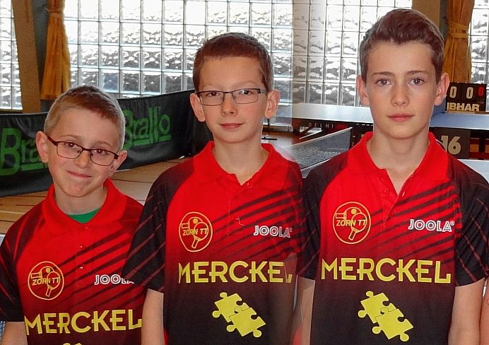 Noa Lutz, Clément Desmonts et Louis Henry sont champions du secteur en benjamins