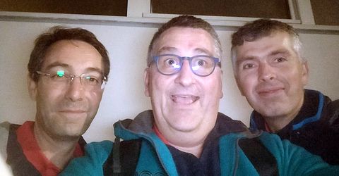 L'équipe AGR 3 avec Pierre Desmonts, Olivier Richert et Olivier Henry