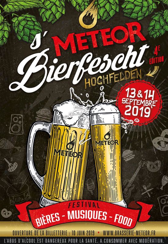 fete de la biere meteor 2019 affiche