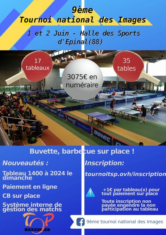 Affiche 9ème Tournoi National des Images - 88 Épinal