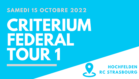 FFTT - Critérium Fédéral 2022/2023 Tour 1