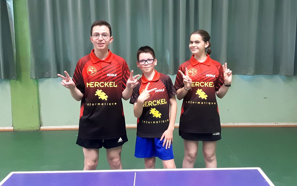 Minimes : Quentin, Yann et Sophie : Champions du Bas-Rhin !