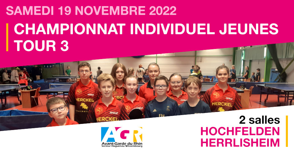 Championnat Jeunes Individuel - 3ème tour 2022-2023