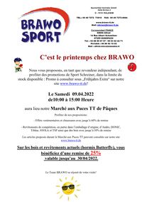 Promotion BRAWO Printemps 2022
