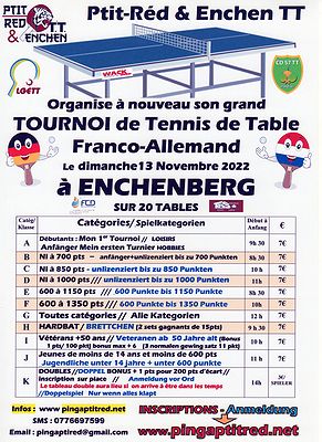 Tournoi Franco-Allemand à Enchenberg 2022