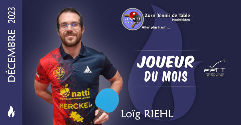 Décembre 2023 : Joueur du Mois : Loïg RIEHL