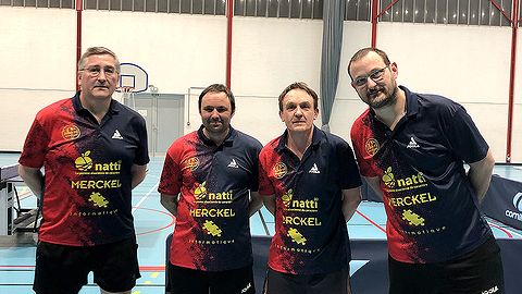 Équipe 2 AGR avec Olivier, Julien, Éric et Manu