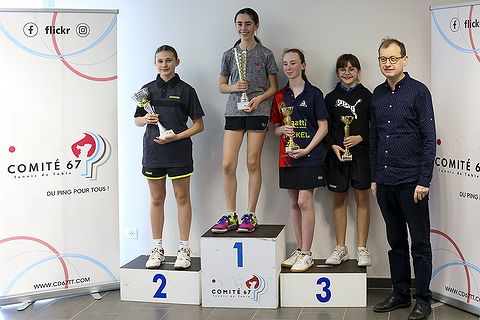 Championnat Départemental du Bas-Rhin 2023 - Podium cadettes