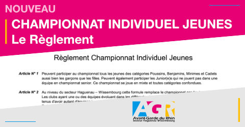 Règlement Championnat Individuel Jeunes