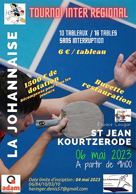 Tournoi Inter Régional de St Jean Kourtzerode