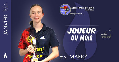 Janvier 2024 : Joueur du Mois : Eva MAERZ