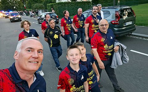 Cérémonies du 13 juillet 2024 - Zorn TT Hochfelden participant au défilé