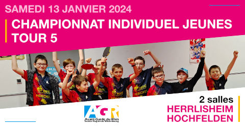 Championnat Jeunes Individuel - 5ème tour 2023-2024