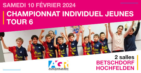 Championnat Jeunes Individuel - 6ème tour 2023-2024