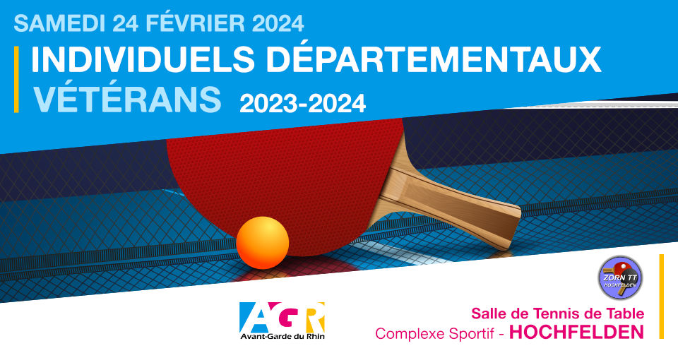AGR - Individuels Départementaux VÉTÉRANS 2023-2024 - Invitation