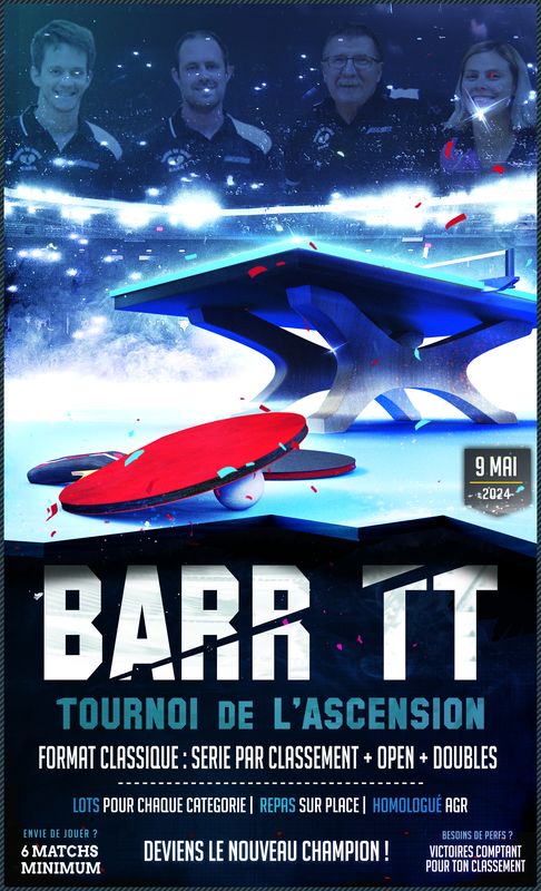 Tournoi de l'Ascension du TT BARR 2024