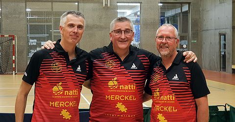 Équipe 6 AGR avec Olivier H, Olivier R et Thierry