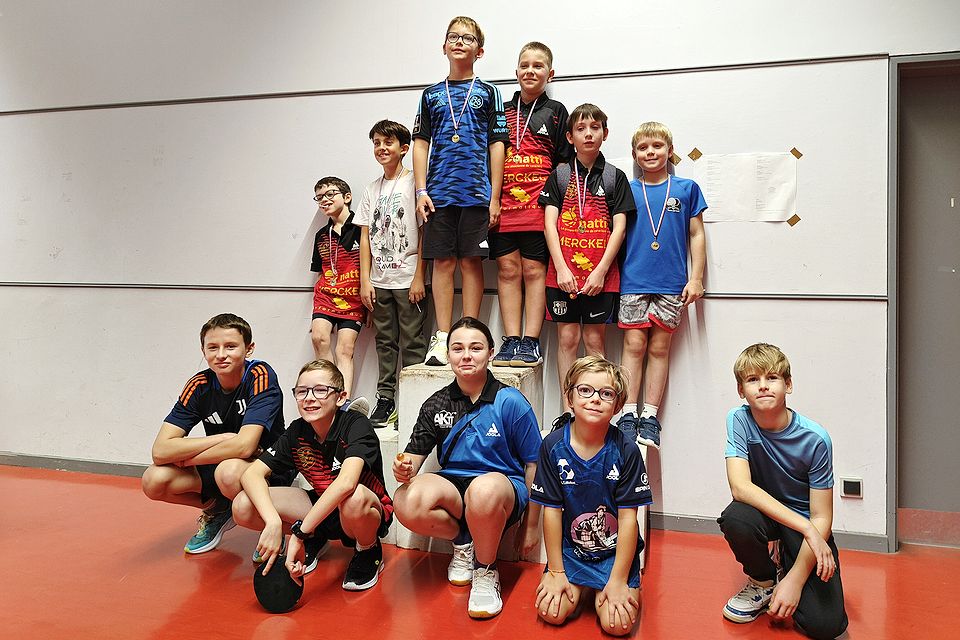 1er tour du Critérium fédéral, les Ping Loisirs -13 ans à Hochfelden