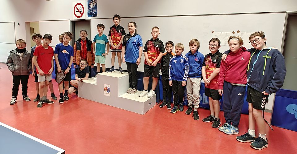 2ème tour du Critérium fédéral, les Ping Loisirs -13 ans à Hochfelden