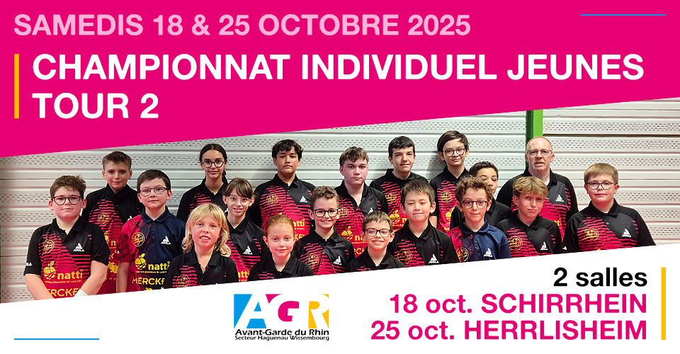 Championnat Individuel Jeunes - 2ème tour 2025-2026
