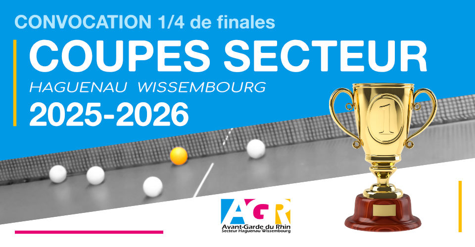Coupes Secteur 2025-2026