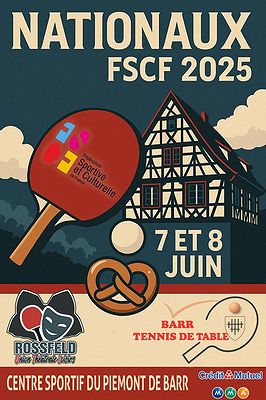FSCF - NATIONAUX 2024-2025 à Barr (67) - 7 et 8 juin 2025 - Affiche
