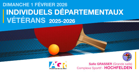 AGR - Individuels Départementaux VÉTÉRANS 2025-2026 - Invitation