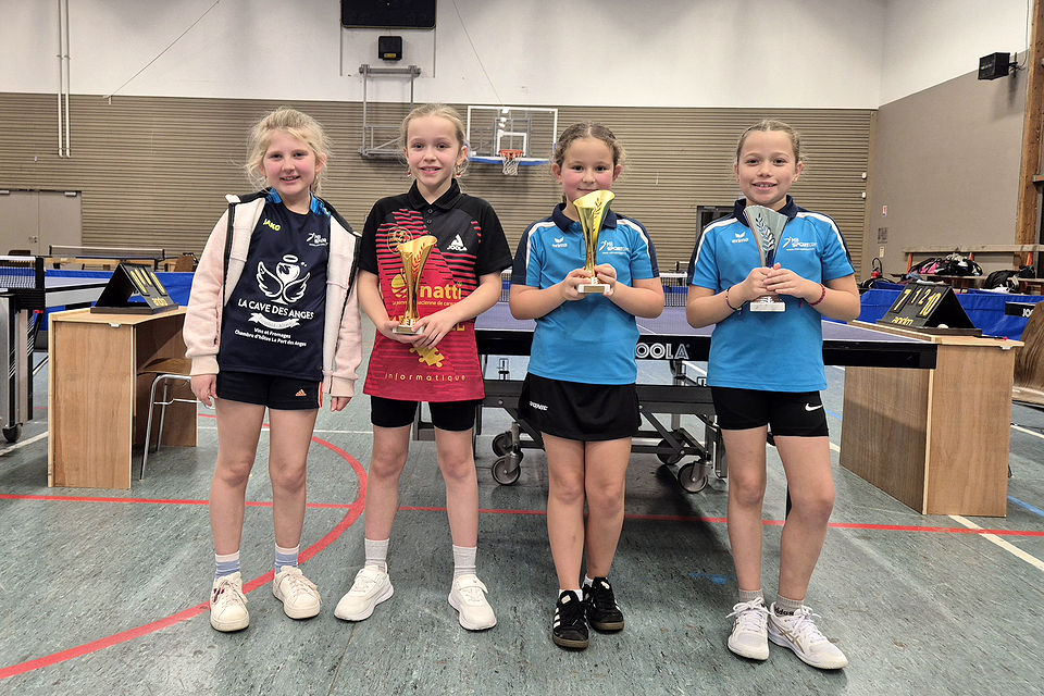 Individuels Secteur AGR Haguenau-Wissembourg 2025 podium poussines