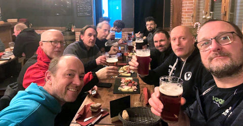 Équipe 2 AGR avec Frédéric, Alain, Éric, Julien, Christophe et Manu