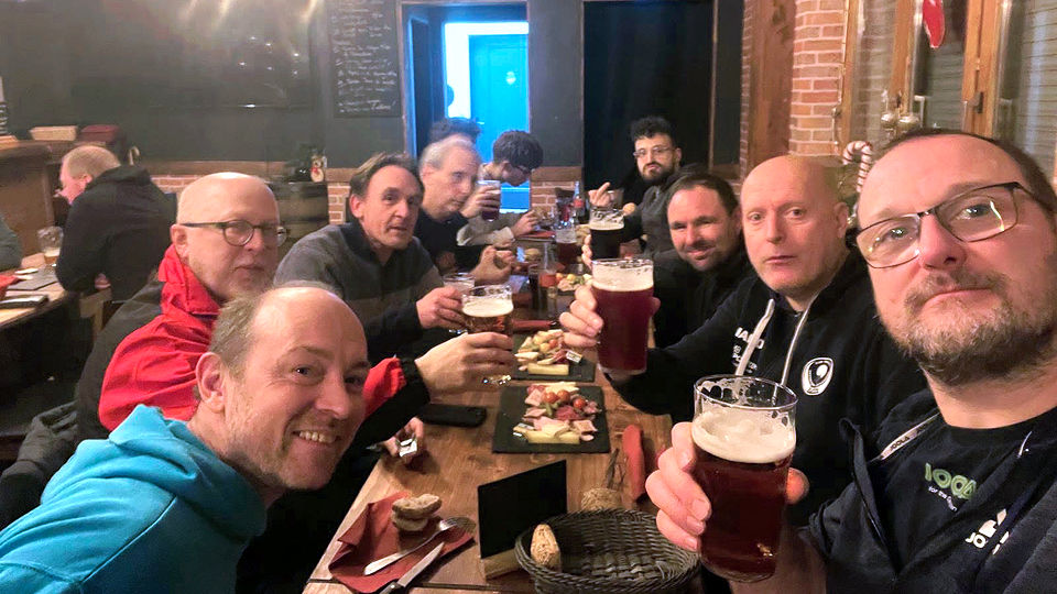 Équipe 2 AGR avec Frédéric, Alain, Éric, Julien, Christophe et Manu