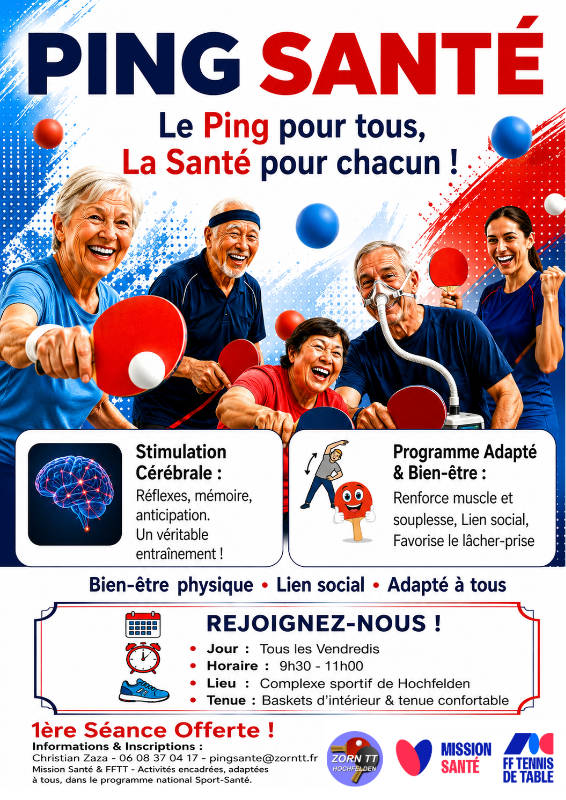 Affiche Ping Santé Zorn TT Hochfelden