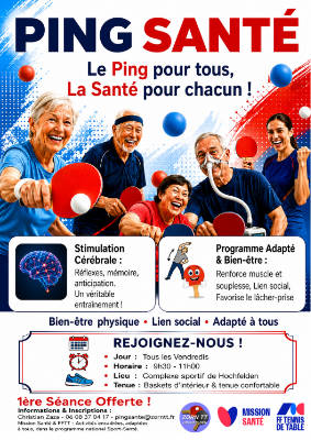 Affiche Ping Santé Zorn TT Hochfelden