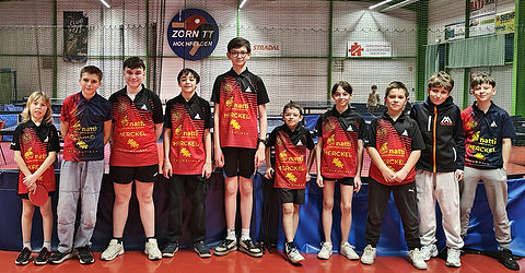 Les jeunes de Zorn TT Hochfelden à Hochfelden le 17 janvier 2026