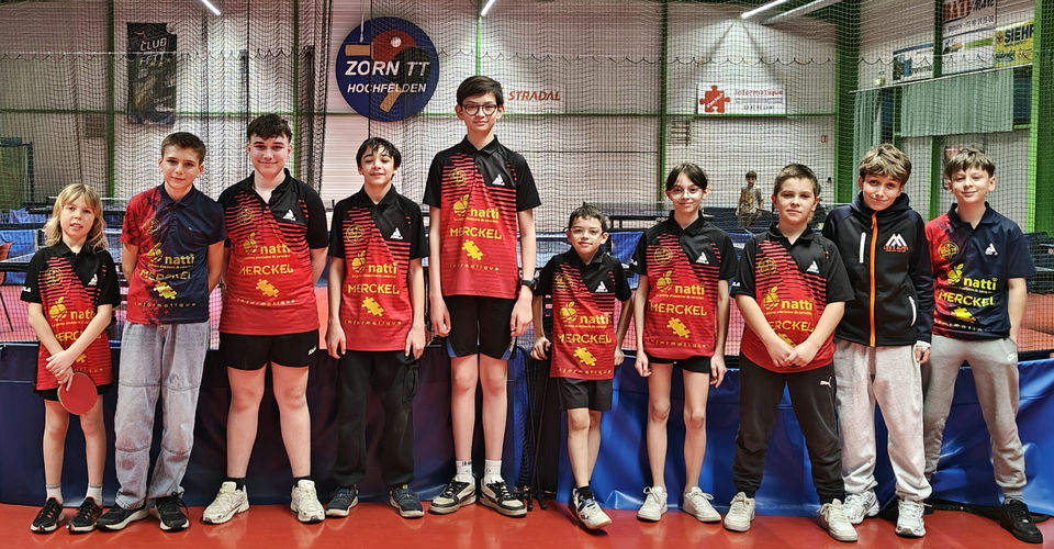 Les jeunes de Zorn TT Hochfelden à Hochfelden le 17 janvier 2026