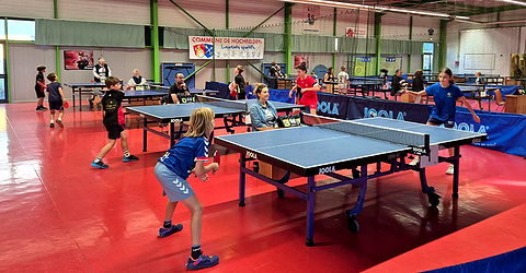 1er tour du Critérium fédéral, les Ping Loisirs -13 ans à Hochfelden