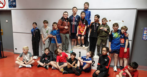 4ème tour du Critérium fédéral, les Ping Loisirs -13 ans à Hochfelden