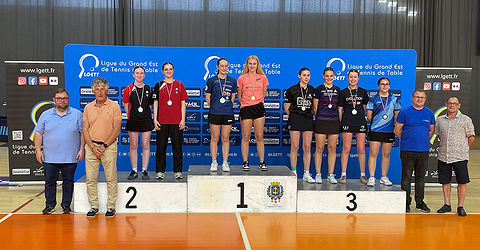 LGETT - Championnats Individuels du Grand Est 2026 - Podium Double Juniors Filles